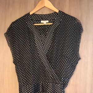 Charter Club Spotted Wrap-Around Dress